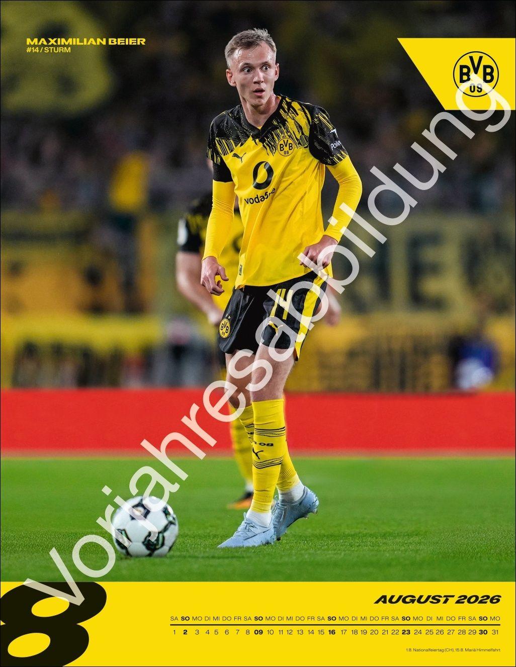 Beispielinhalt (Bild) BVB Posterkalender 2027