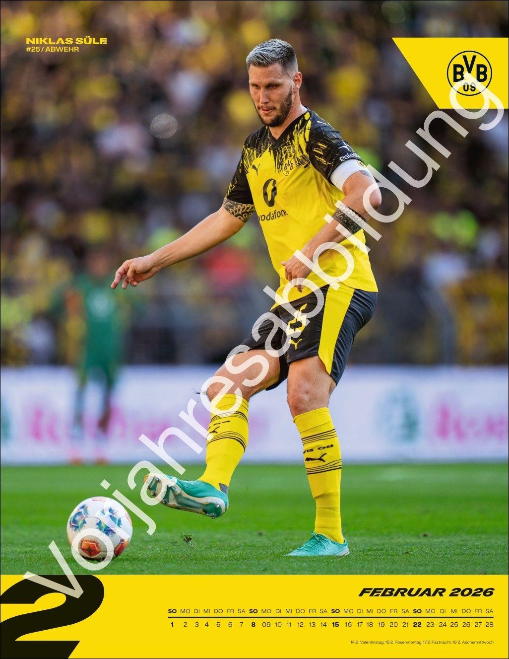 Beispielinhalt (Bild) BVB Posterkalender 2027