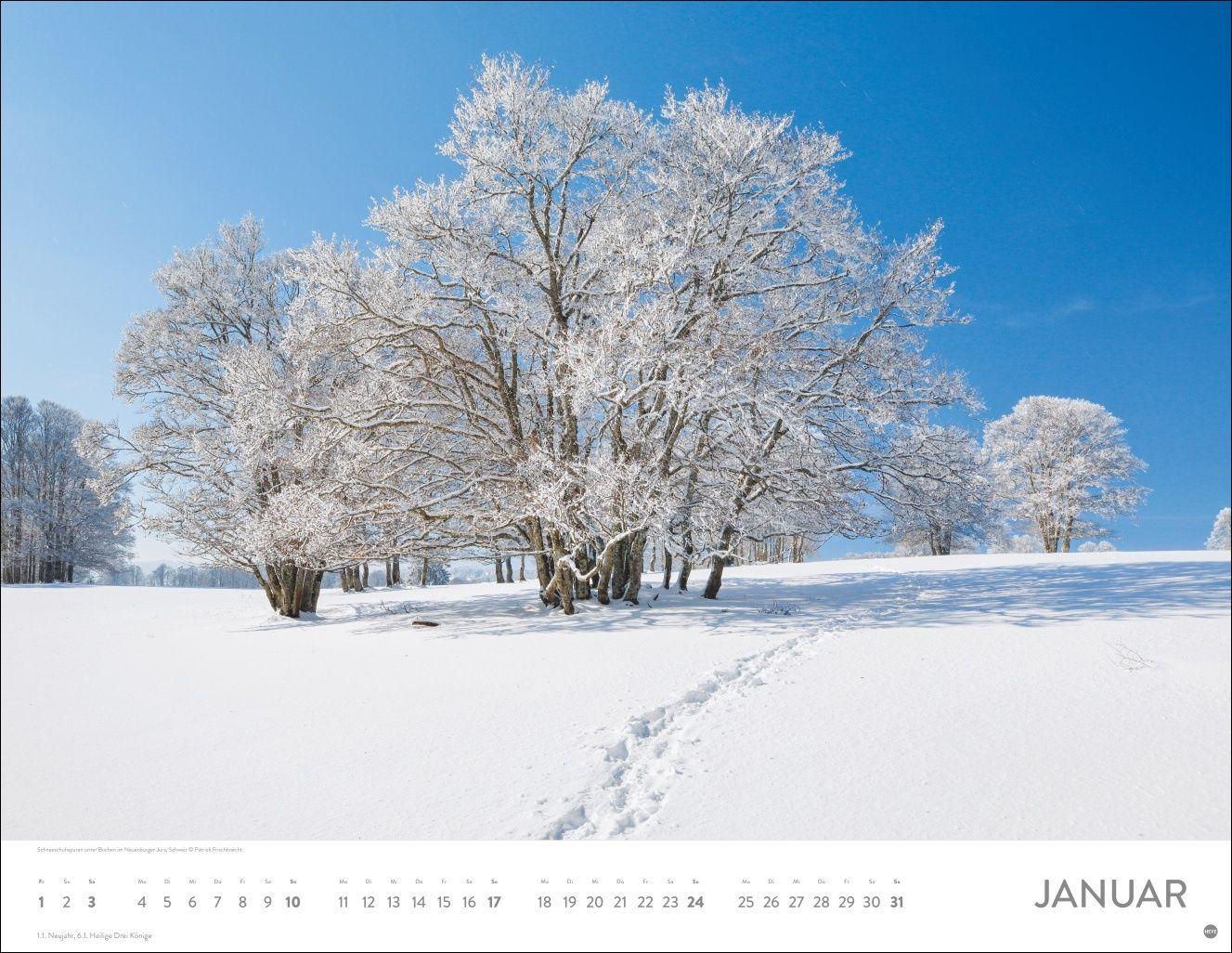 Beispielinhalt (Bild) Auf Traumpfaden Posterkalender 2027