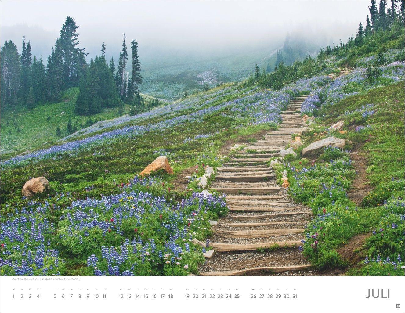 Beispielinhalt (Bild) Auf Traumpfaden Posterkalender 2027