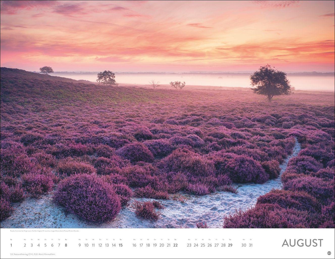 Beispielinhalt (Bild) Auf Traumpfaden Posterkalender 2027