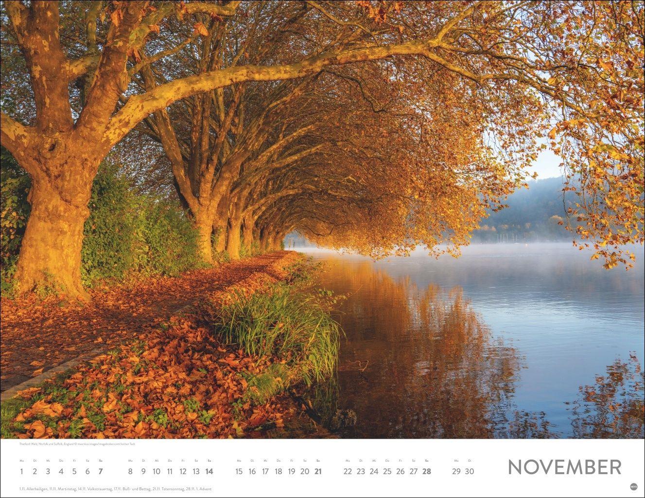 Beispielinhalt (Bild) Auf Traumpfaden Posterkalender 2027