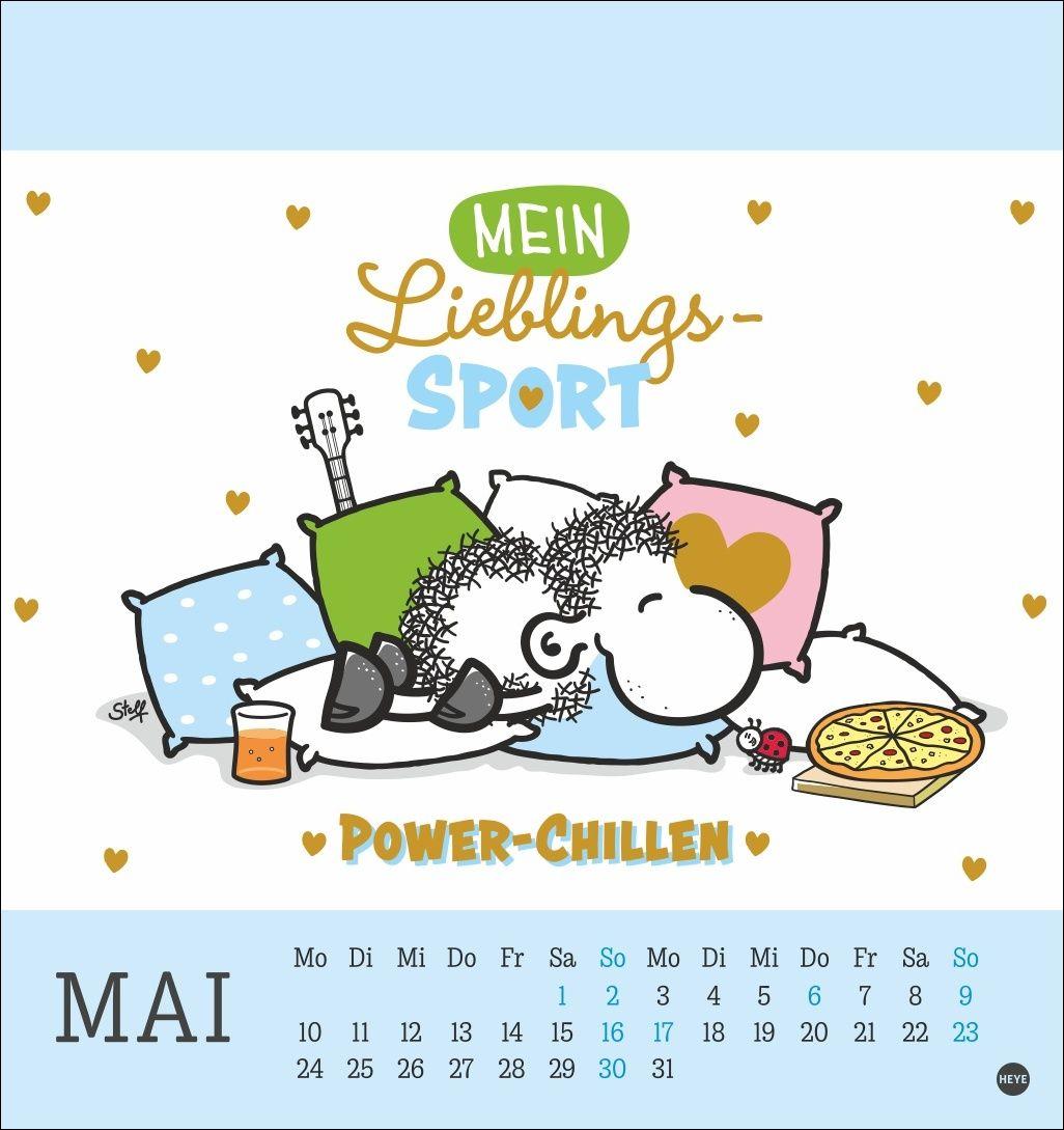 Beispielinhalt (Bild) sheepworld Postkartenkalender 2027