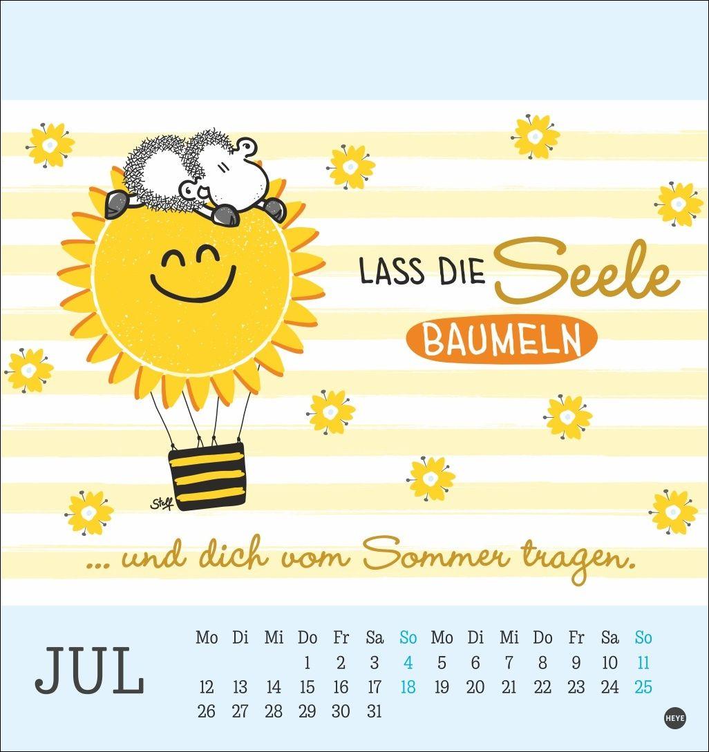 Beispielinhalt (Bild) sheepworld Postkartenkalender 2027