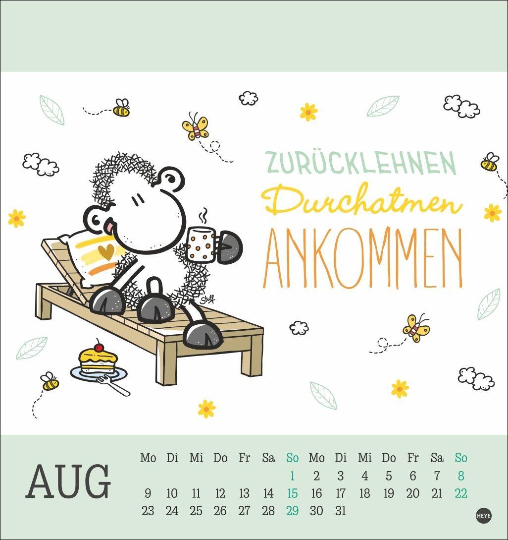 Beispielinhalt (Bild) sheepworld Postkartenkalender 2027