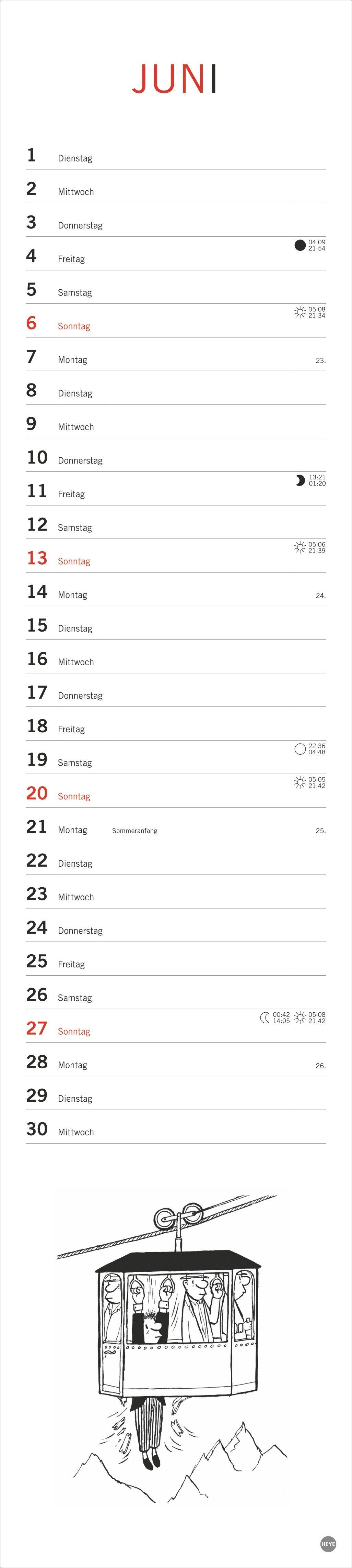 Beispielinhalt (Bild) Loriot Planer 2027
