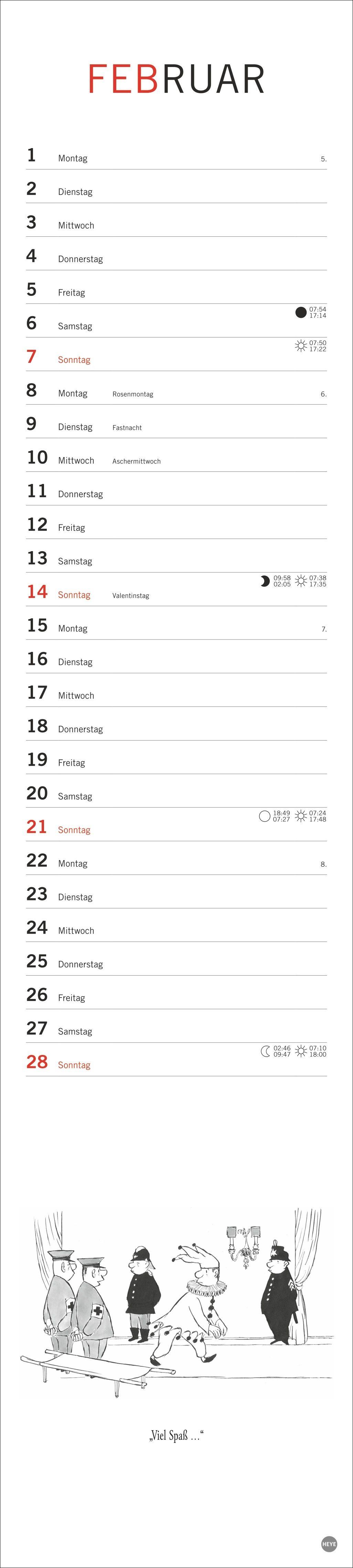 Beispielinhalt (Bild) Loriot Planer 2027