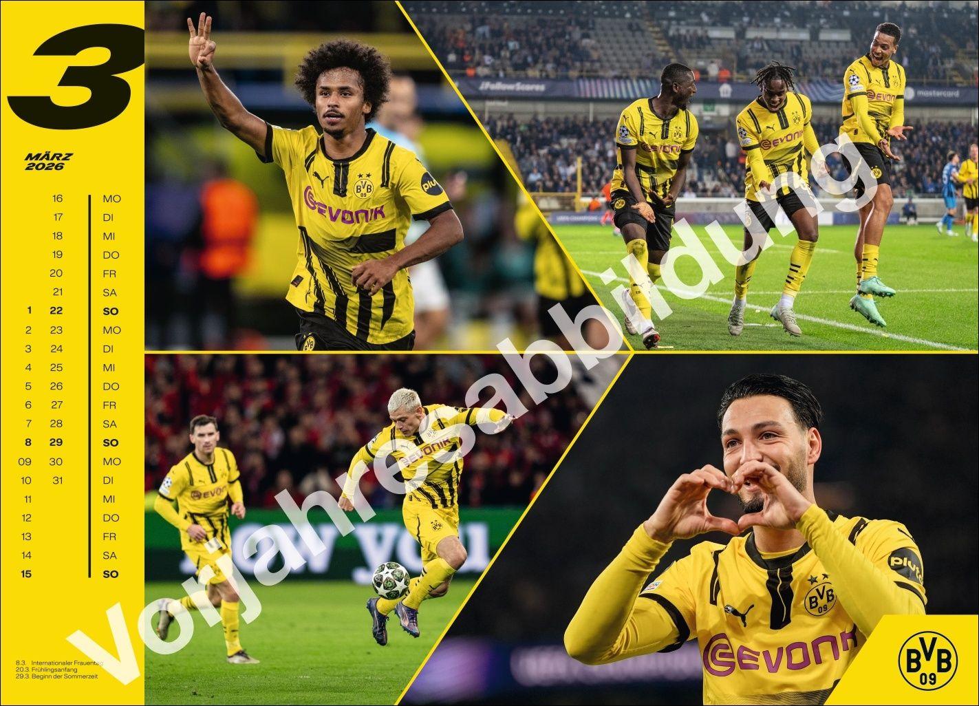 Beispielinhalt (Bild) BVB Edition Kalender 2027