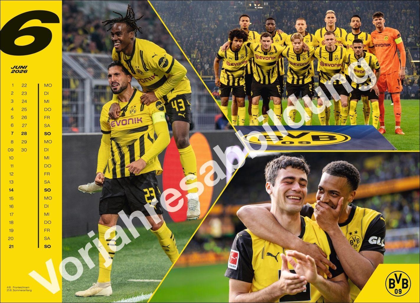 Beispielinhalt (Bild) BVB Edition Kalender 2027