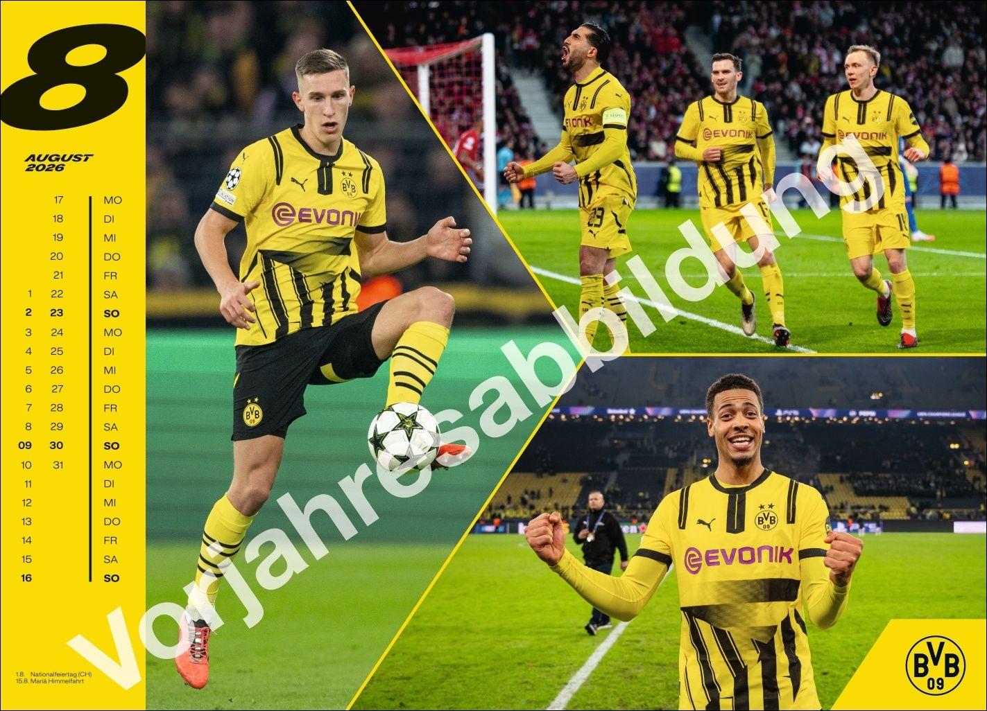 Beispielinhalt (Bild) BVB Edition Kalender 2027