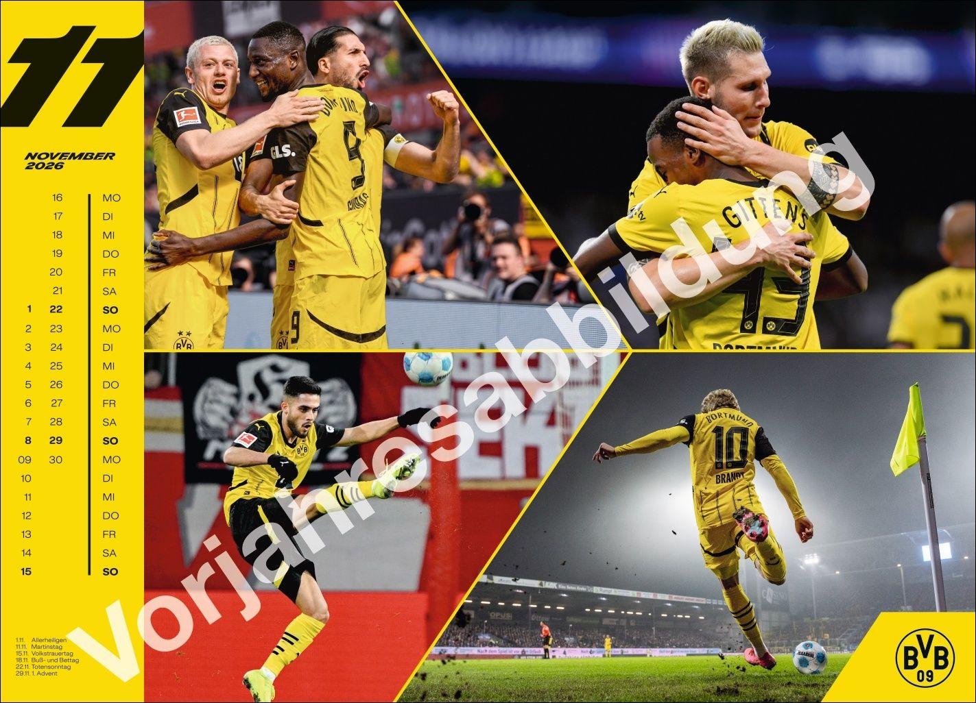 Beispielinhalt (Bild) BVB Edition Kalender 2027