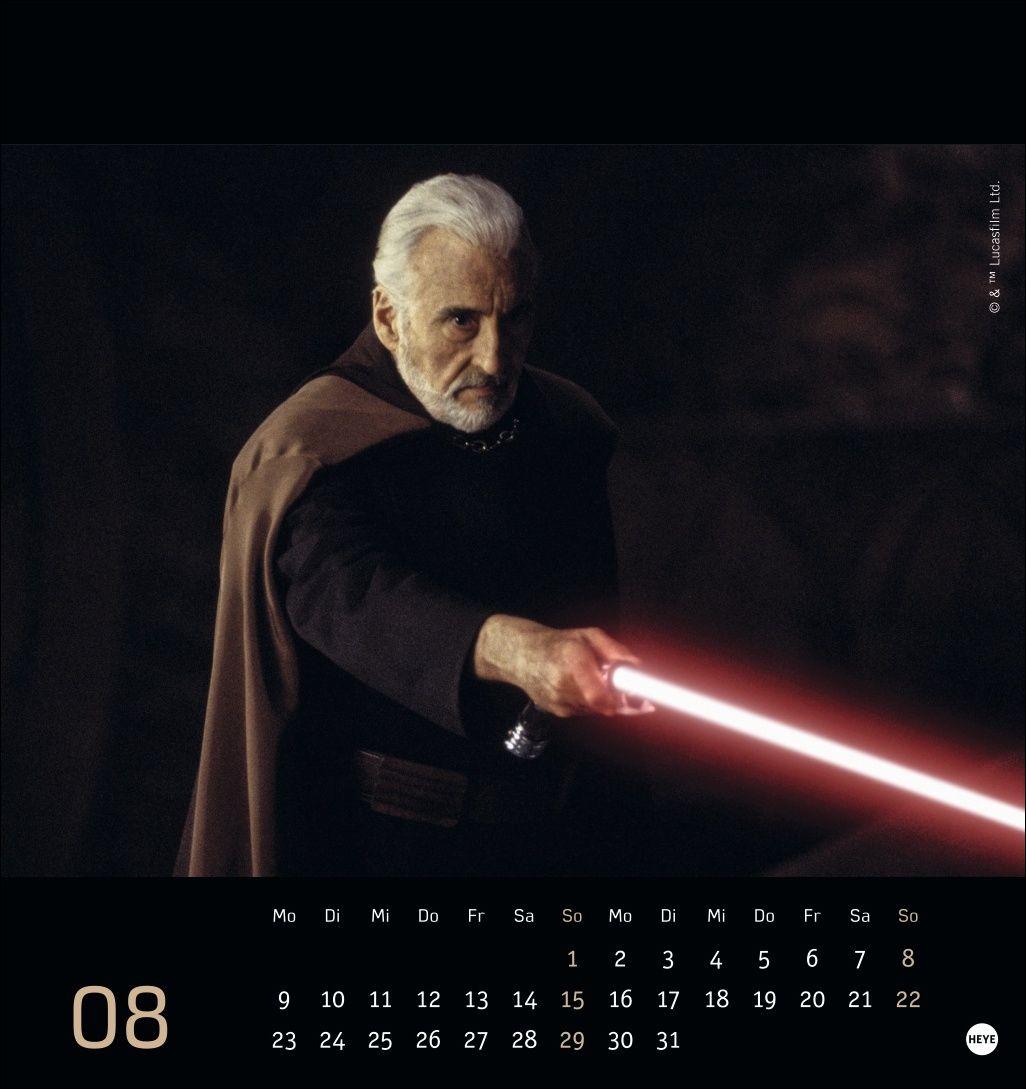 Beispielinhalt (Bild) Star Wars Postkartenkalender 2027