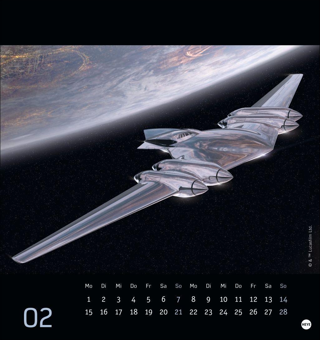 Beispielinhalt (Bild) Star Wars Postkartenkalender 2027