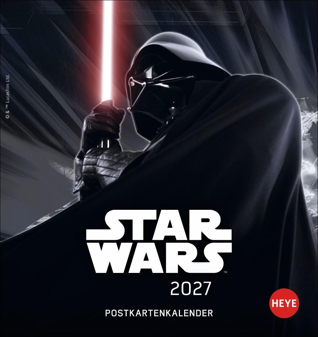 Vorderes Coverbild Star Wars Postkartenkalender 2027