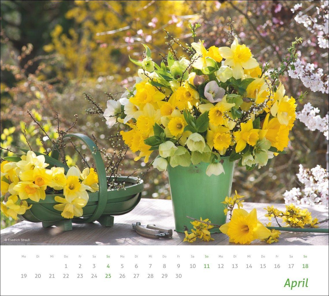 Beispielinhalt (Bild) times&more Blumen Bildkalender 2027