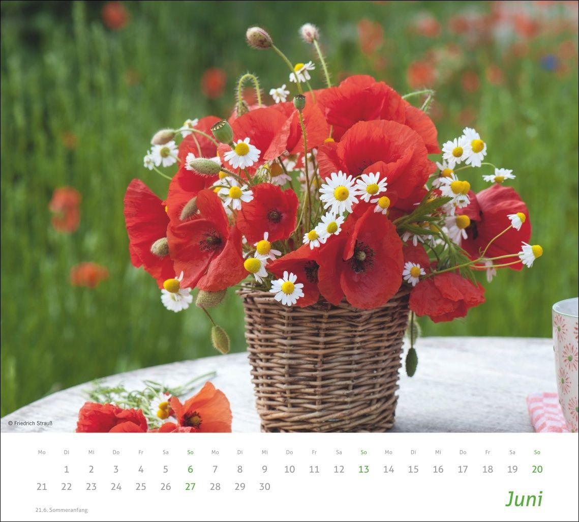 Beispielinhalt (Bild) times&more Blumen Bildkalender 2027