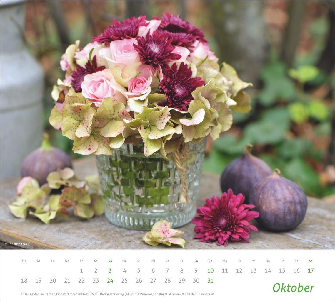 Beispielinhalt (Bild) times&more Blumen Bildkalender 2027