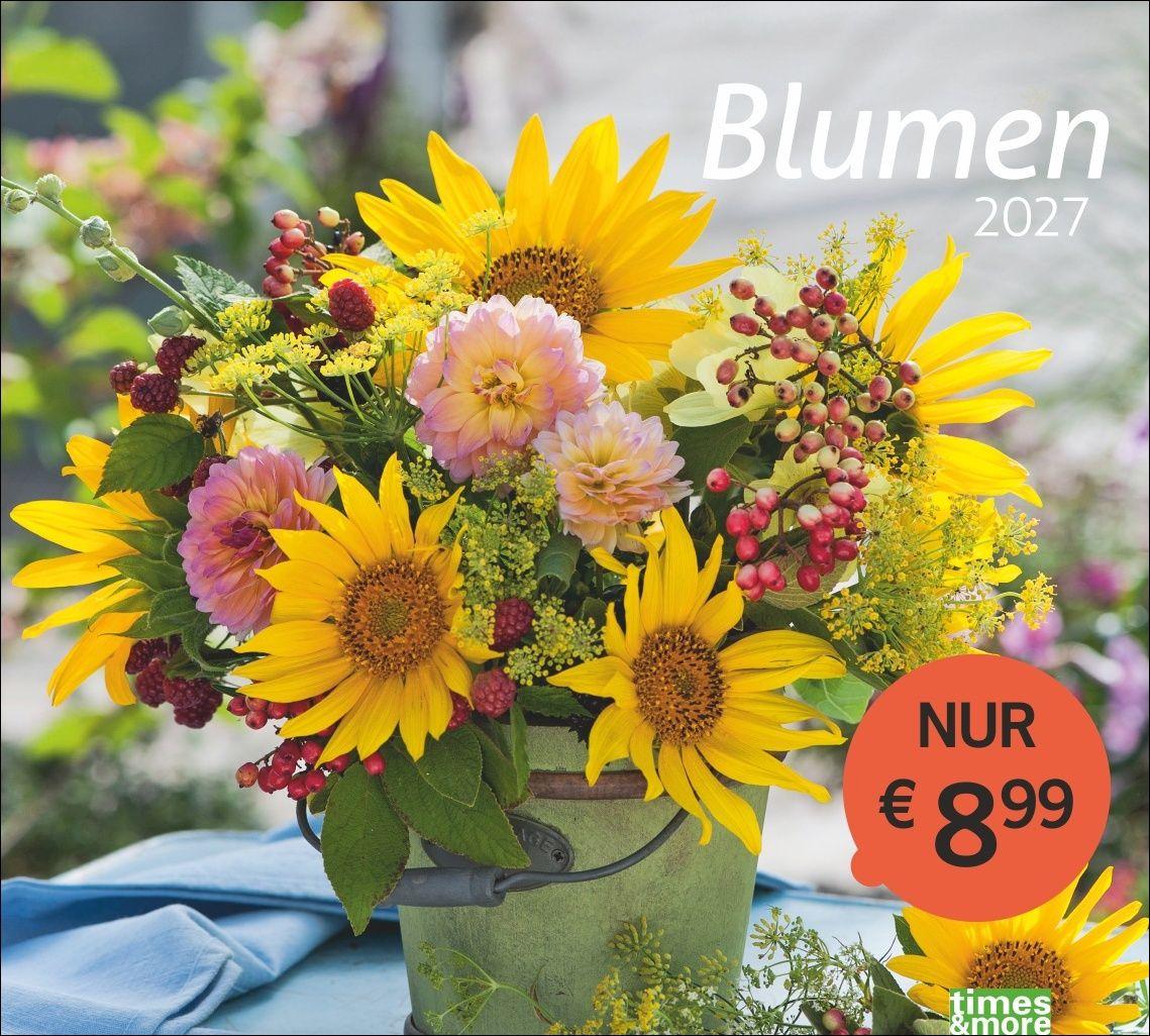 Vorderes Coverbild times&more Blumen Bildkalender 2027