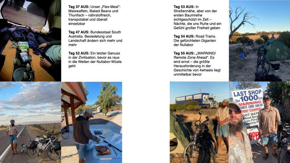 Beispielinhalt (Bild) 4wheels - Auf dem Fahrrad um die Welt