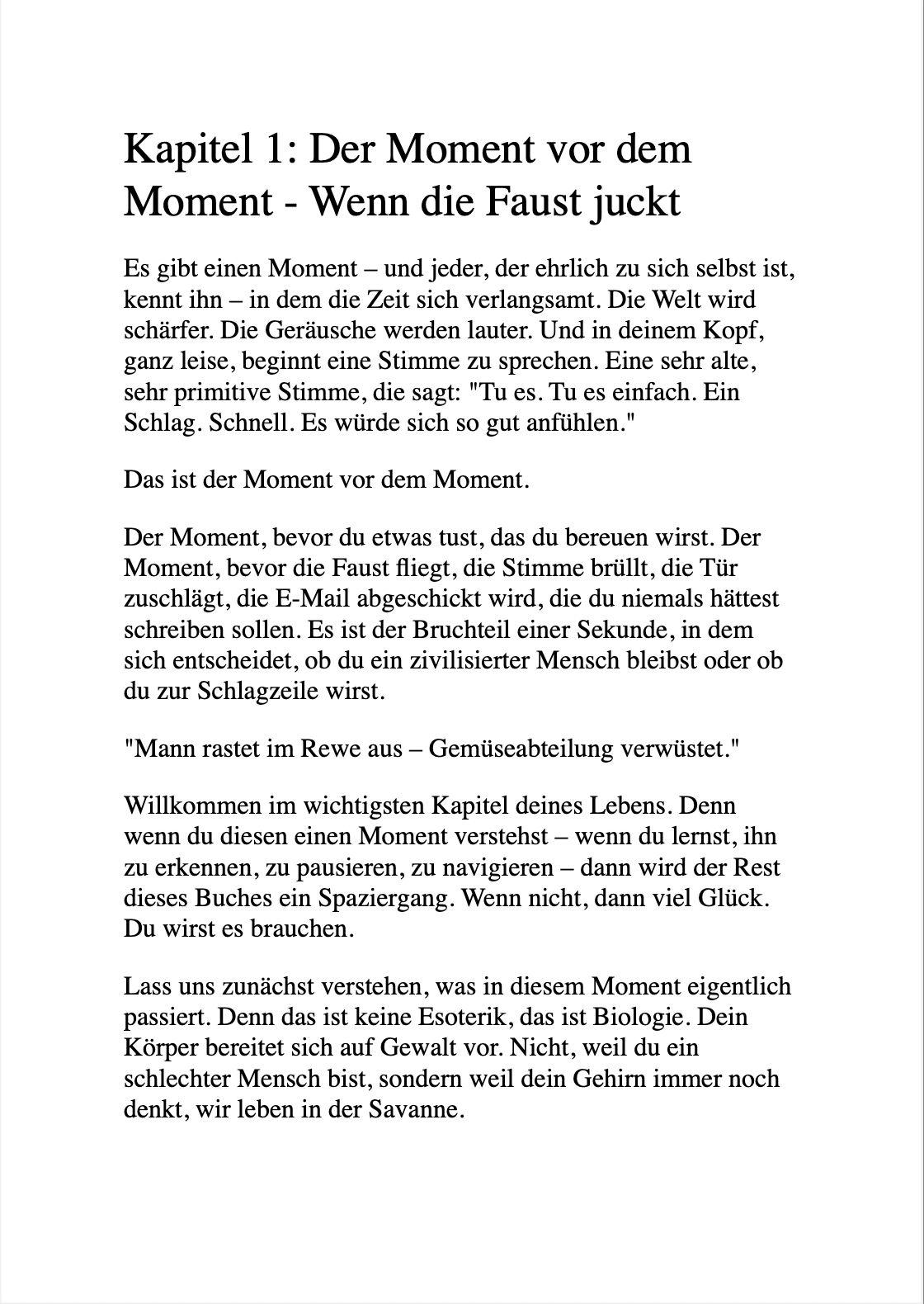 Beispielinhalt (Bild) ZEN UND DIE KUNST, DEN LEUTEN NICHT AUF DIE SCHNAUZE ZU HAUEN