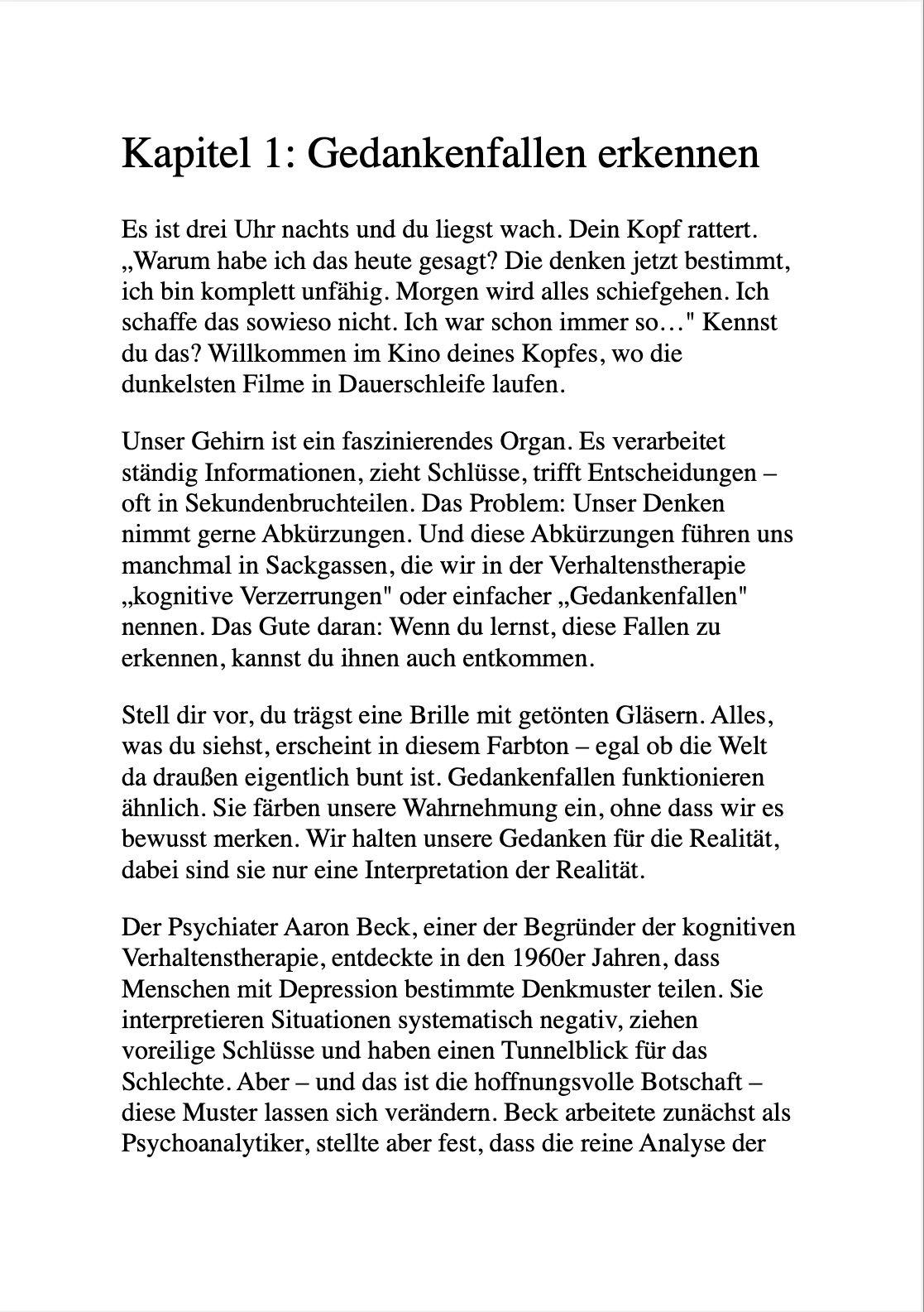 Beispielinhalt (Bild) EINMAL THERAPIE ZUM MITNEHMEN, BITTE!