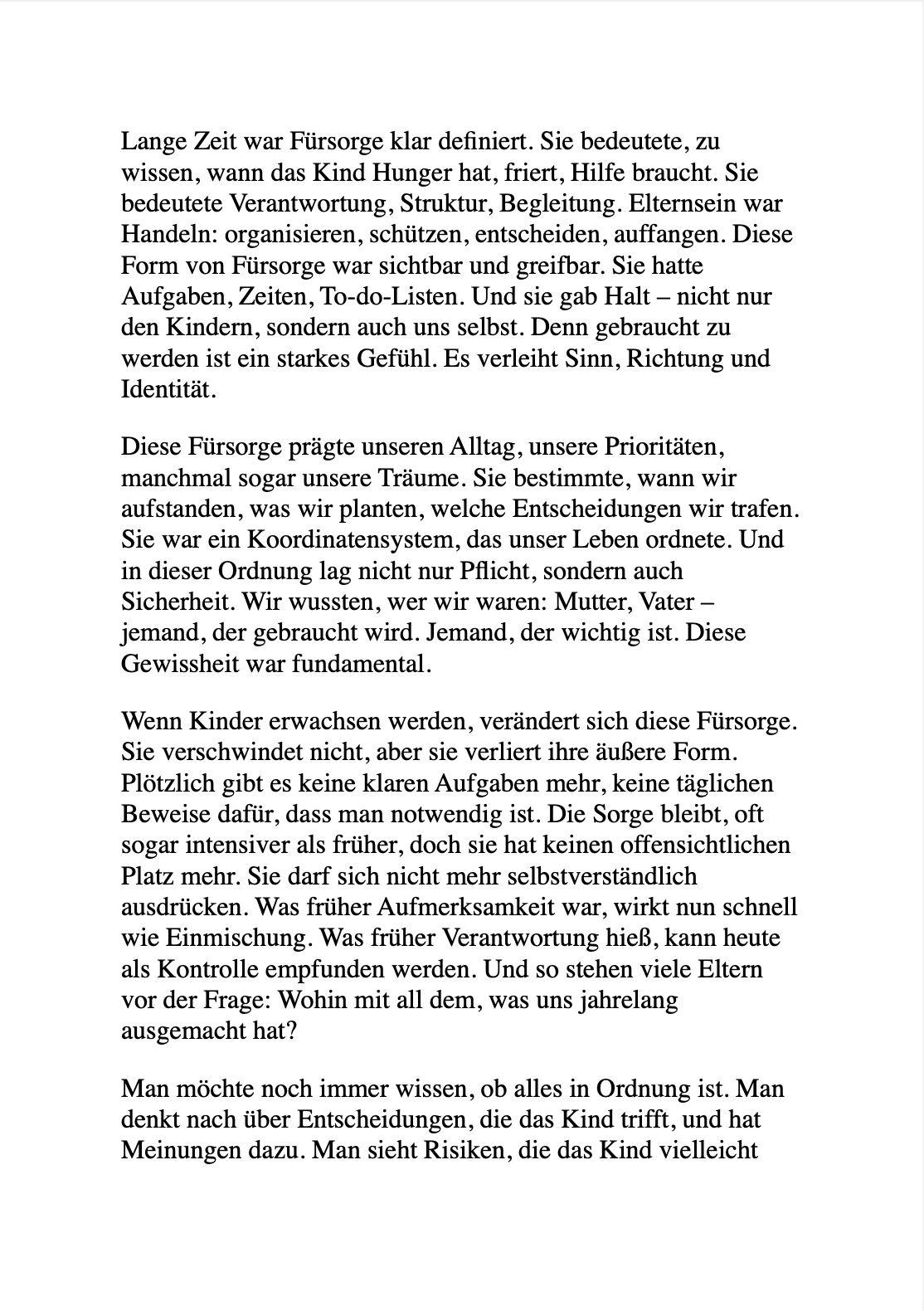 Beispielinhalt (Bild) LEBEN MIT ERWACHSENEN KINDERN