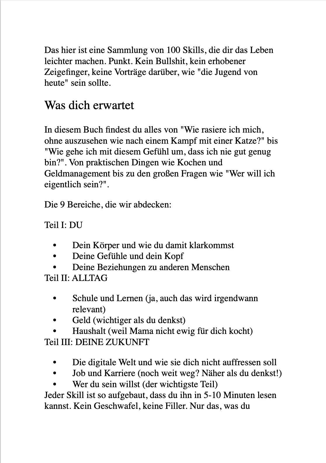 Beispielinhalt (Bild) ALLES, WAS EIN TEENAGE-JUNGE ÜBER DAS ERWACHSENWERDEN WISSEN MUSS