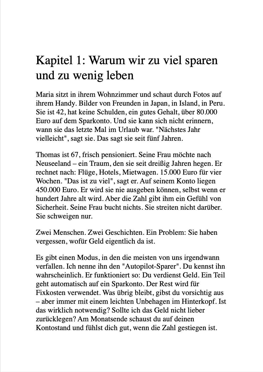 Beispielinhalt (Bild) NIMM NICHTS MIT IN'S GRAB!