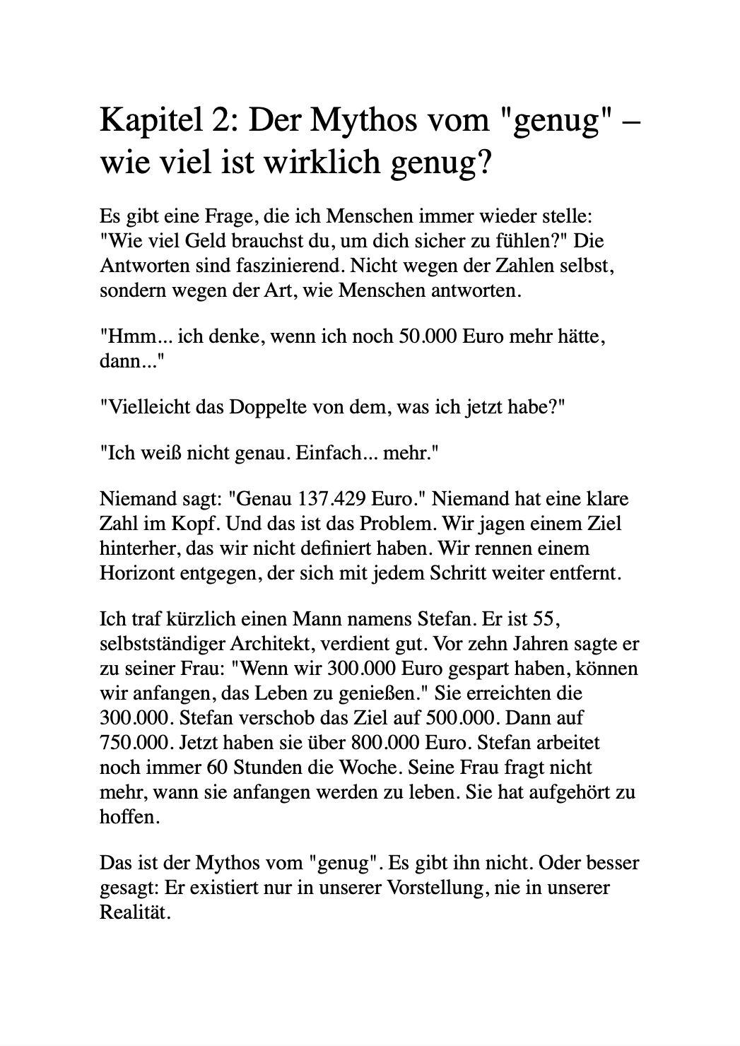 Beispielinhalt (Bild) NIMM NICHTS MIT IN'S GRAB!