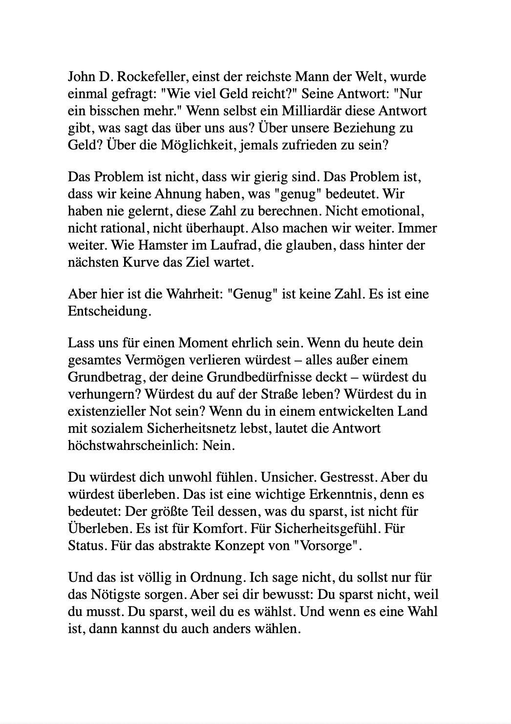 Beispielinhalt (Bild) NIMM NICHTS MIT IN'S GRAB!