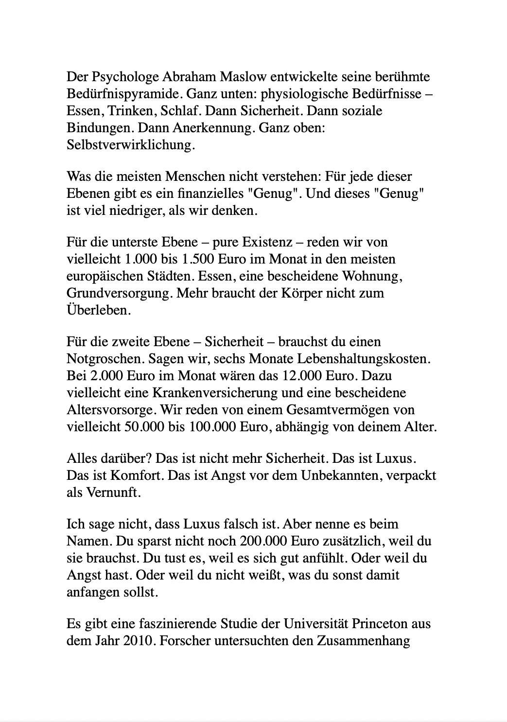 Beispielinhalt (Bild) NIMM NICHTS MIT IN'S GRAB!