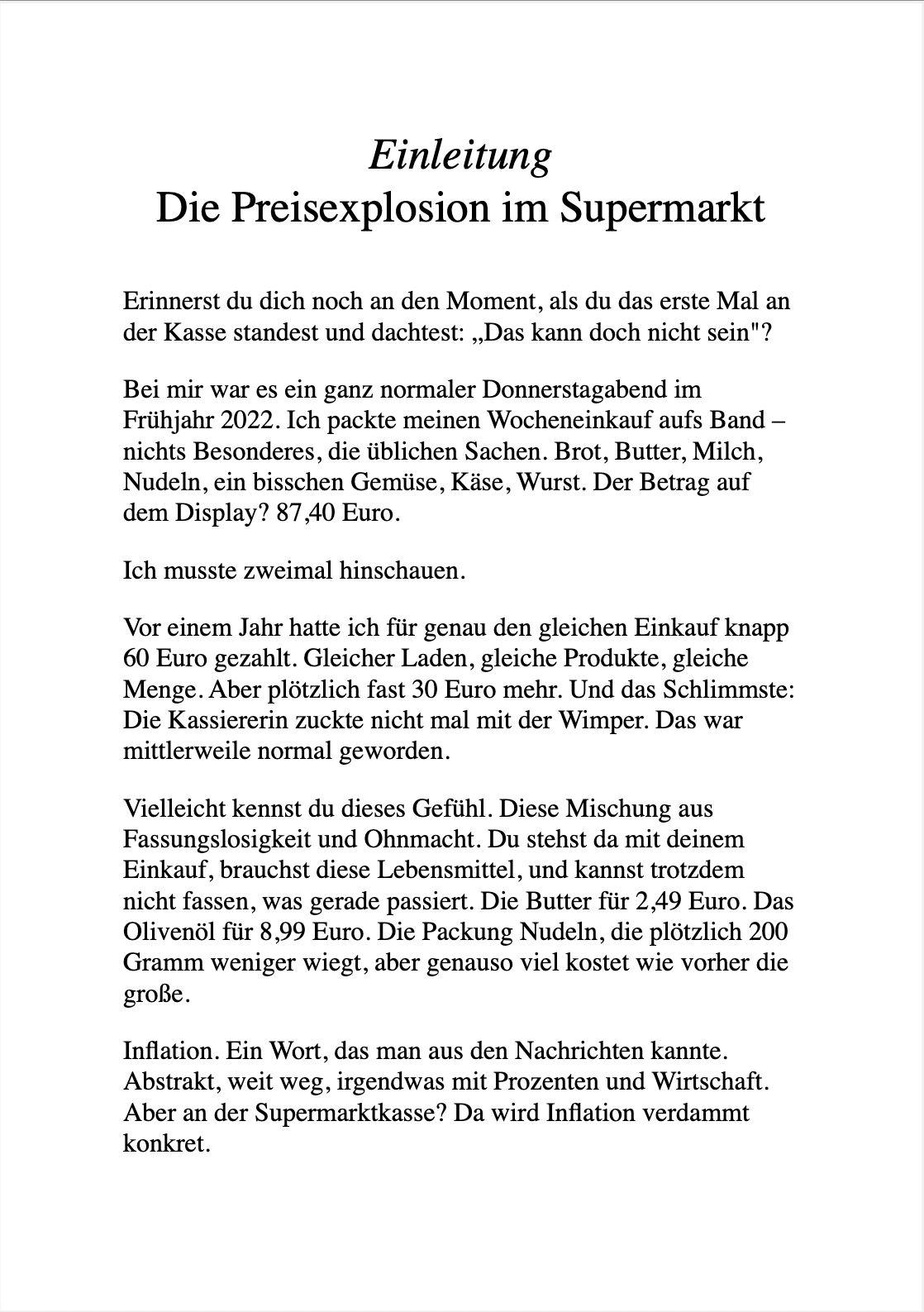 Beispielinhalt (Bild) INFLATION KANN MICH MAL!