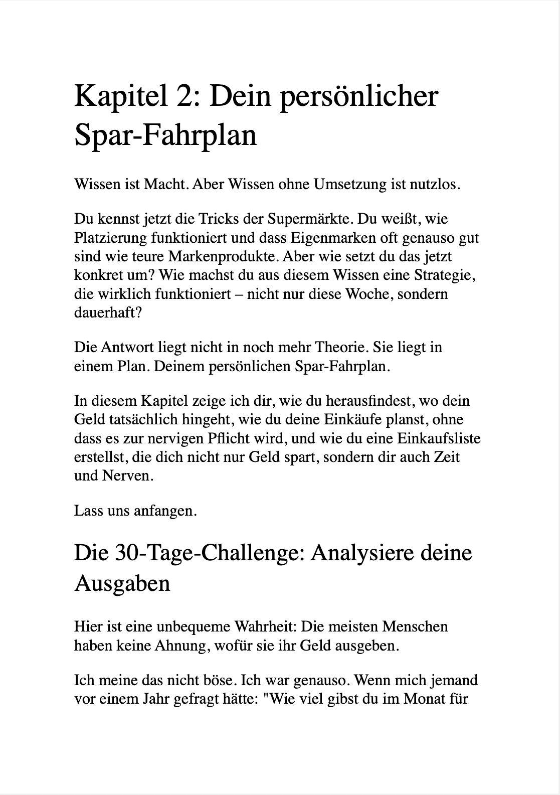 Beispielinhalt (Bild) INFLATION KANN MICH MAL!