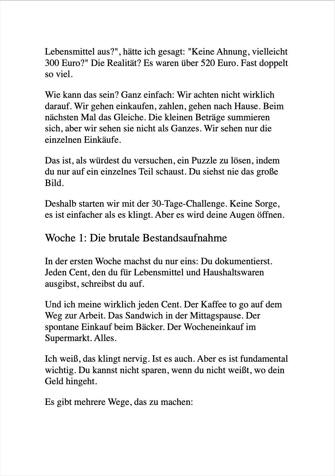 Beispielinhalt (Bild) INFLATION KANN MICH MAL!