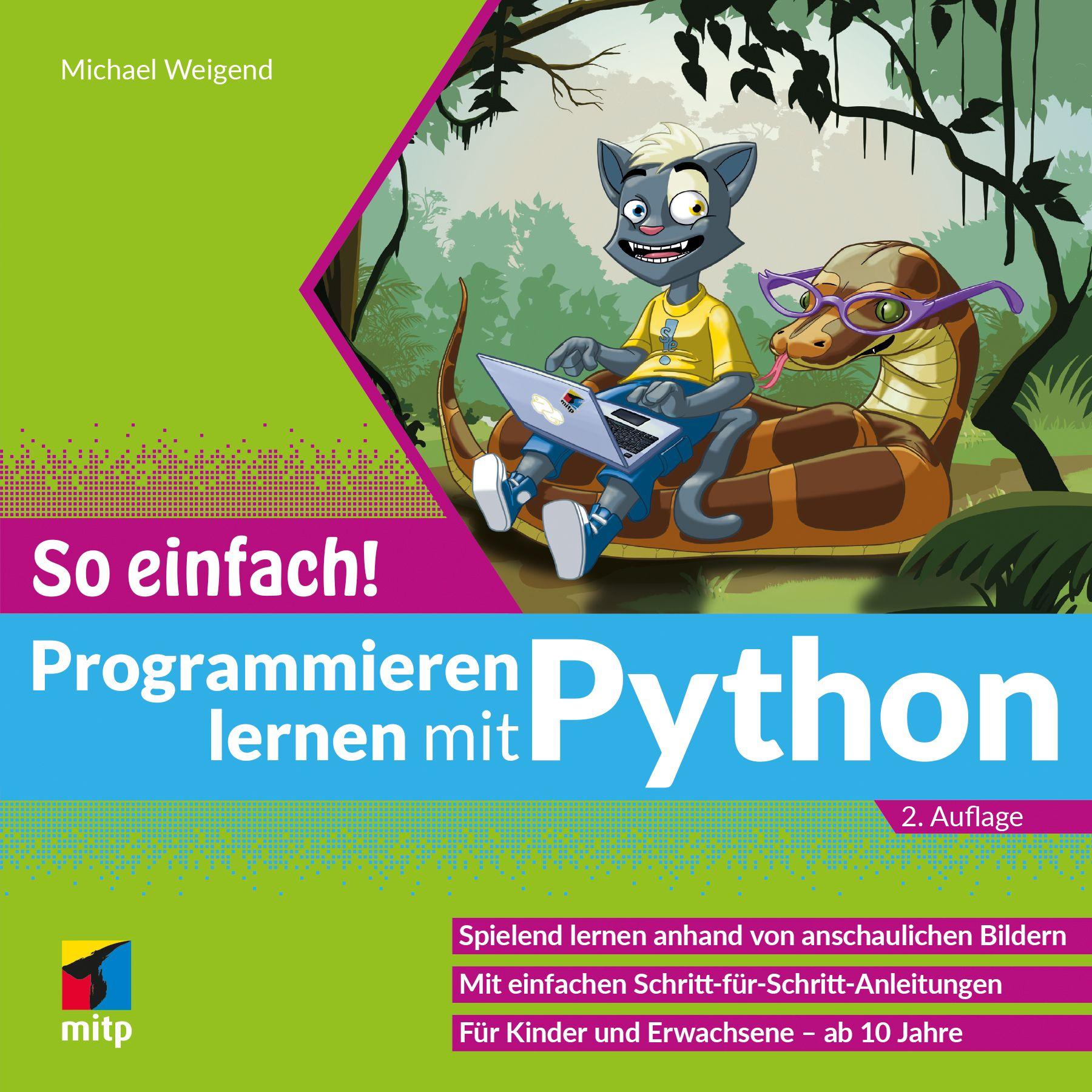 Vorderes Coverbild Programmieren lernen mit Python - So einfach!