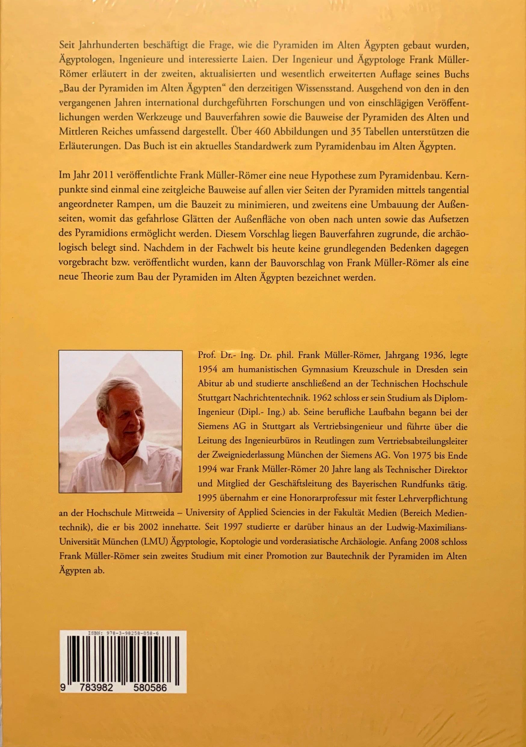 Rückseitencover Bau der Pyramiden im Alten Ägypten