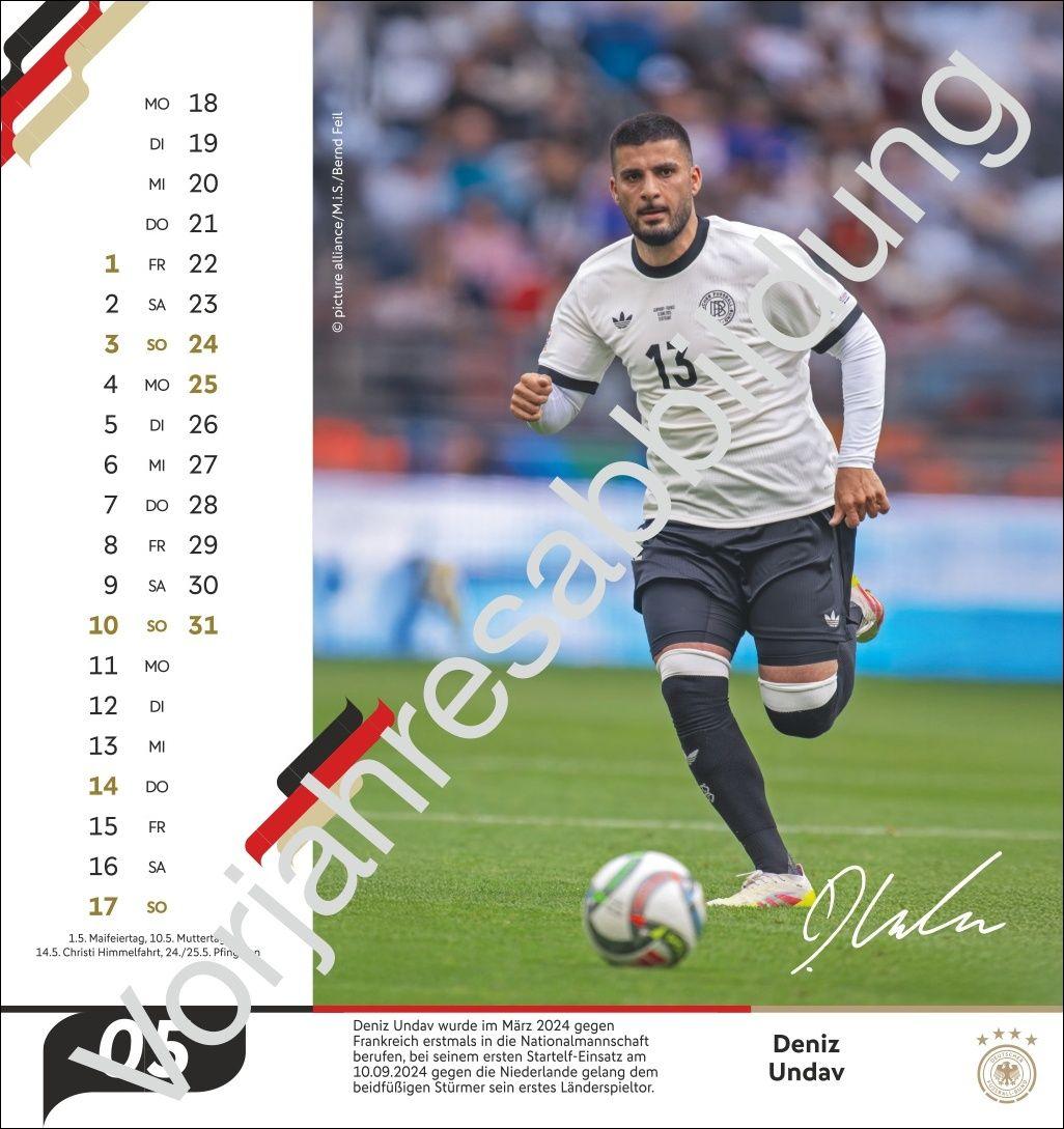 Beispielinhalt (Bild) DFB Männer Postkartenkalender 2027