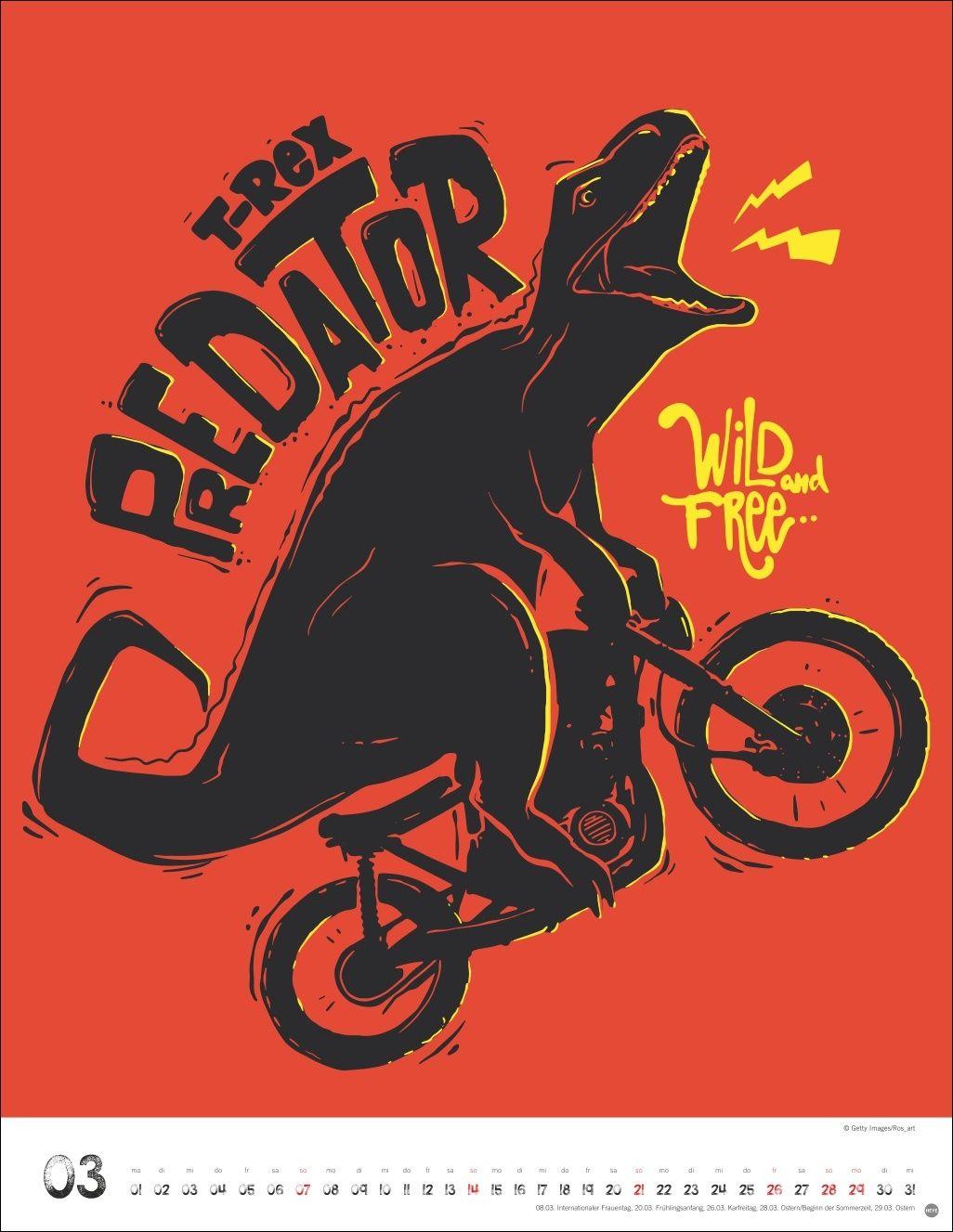 Beispielinhalt (Bild) Bike Art Posterkalender 2027