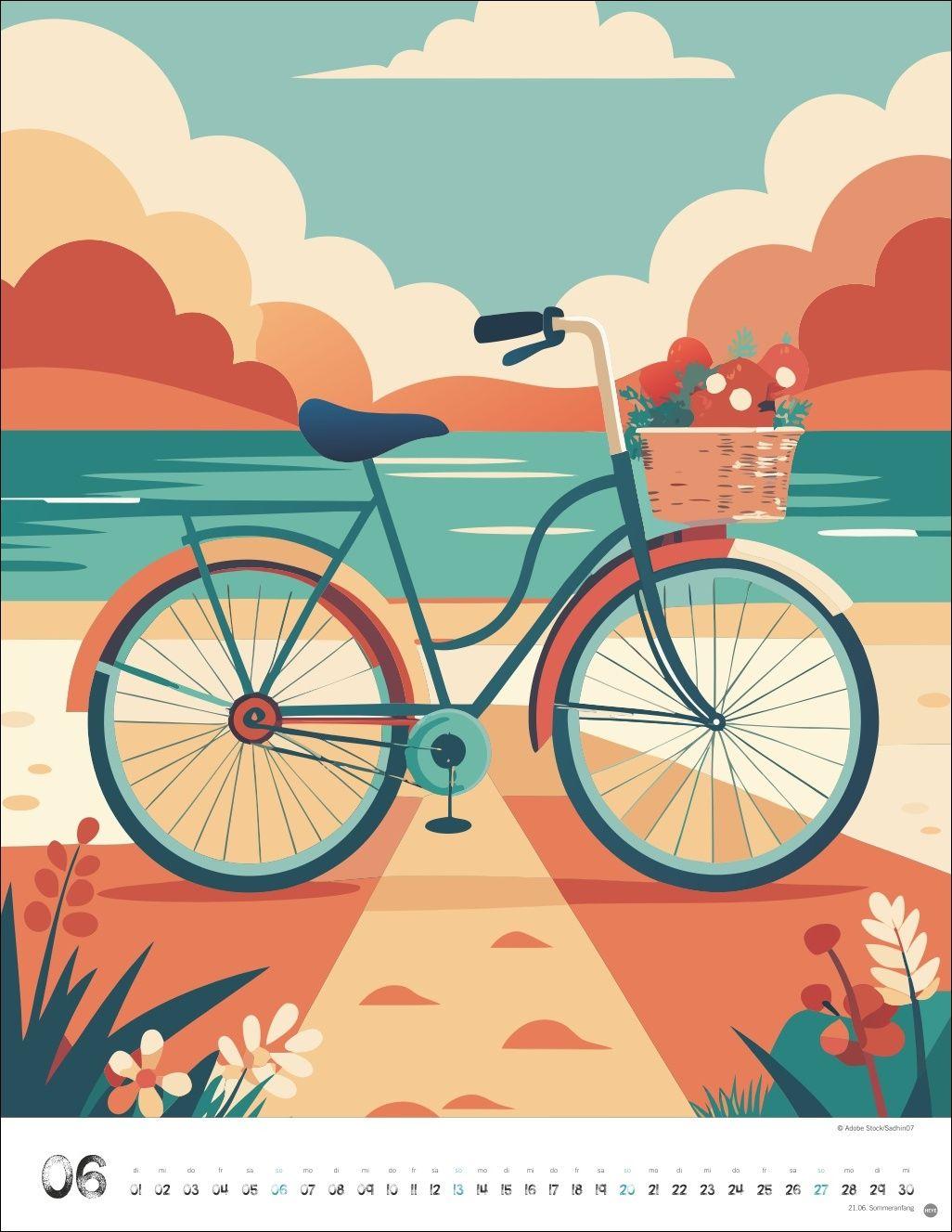 Beispielinhalt (Bild) Bike Art Posterkalender 2027