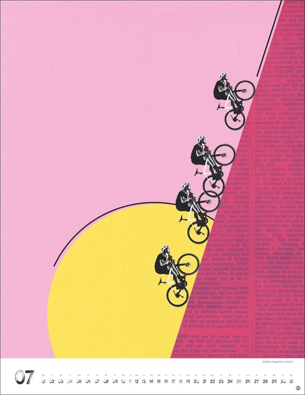 Beispielinhalt (Bild) Bike Art Posterkalender 2027