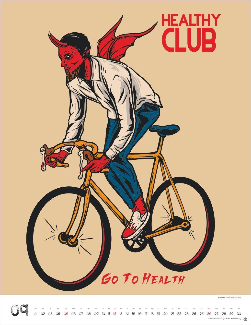 Beispielinhalt (Bild) Bike Art Posterkalender 2027