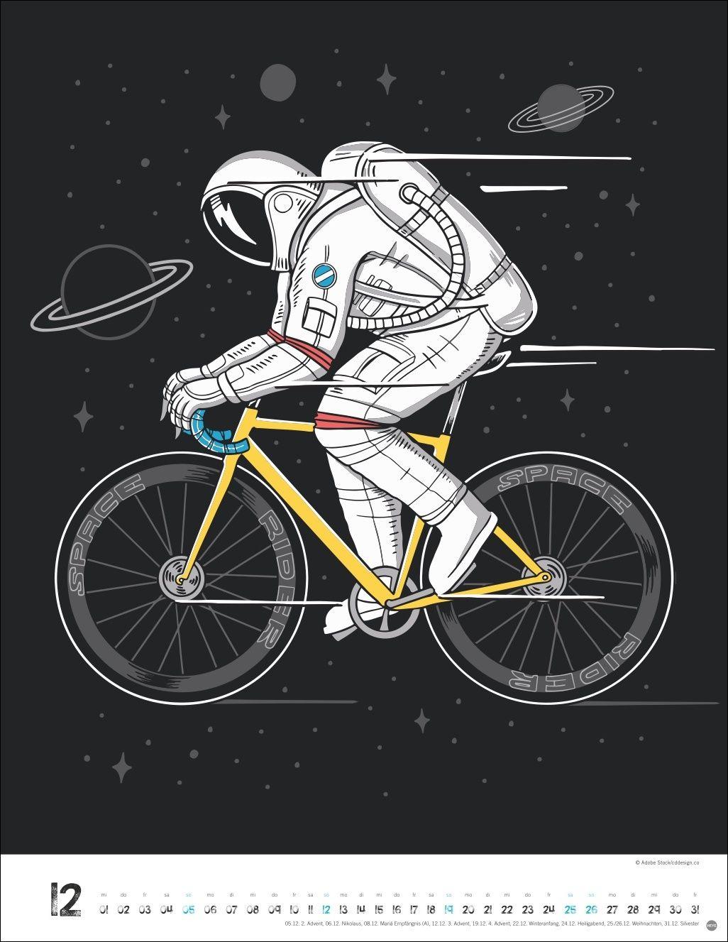 Beispielinhalt (Bild) Bike Art Posterkalender 2027