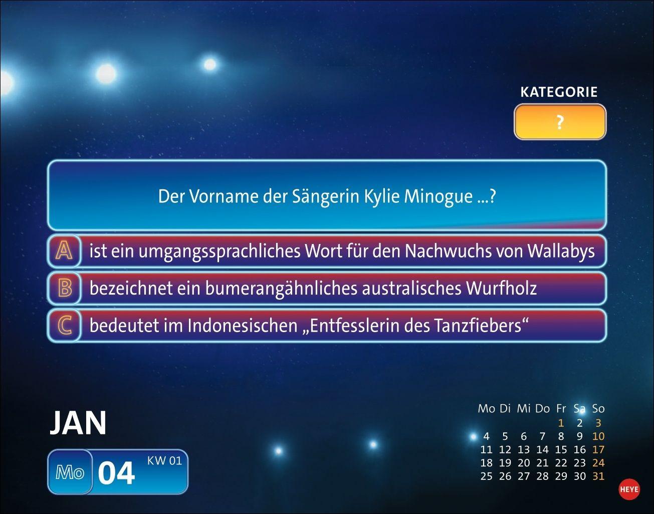 Beispielinhalt (Bild) Wer weiß denn sowas? Tagesabreißkalender 2027