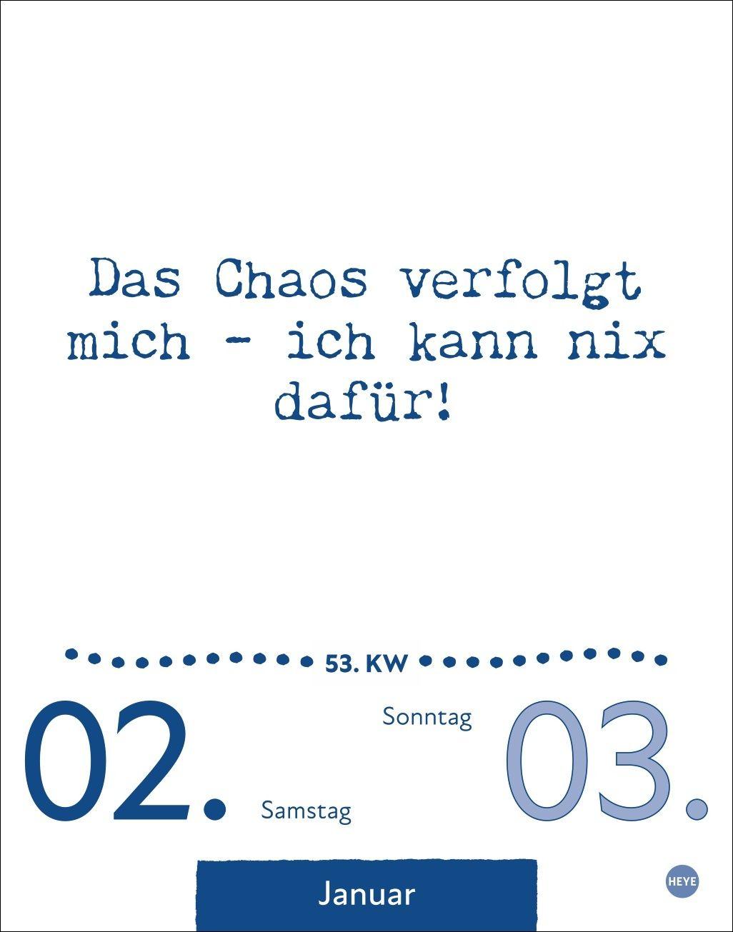 Beispielinhalt (Bild) Dumme Sprüche für jeden Anlass Tagesabreißkalender 2027