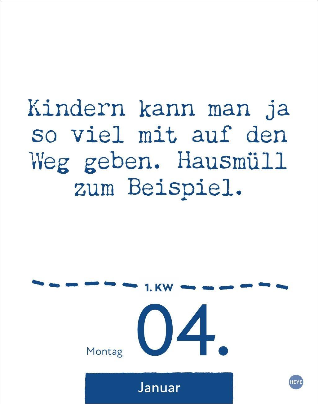 Beispielinhalt (Bild) Dumme Sprüche für jeden Anlass Tagesabreißkalender 2027