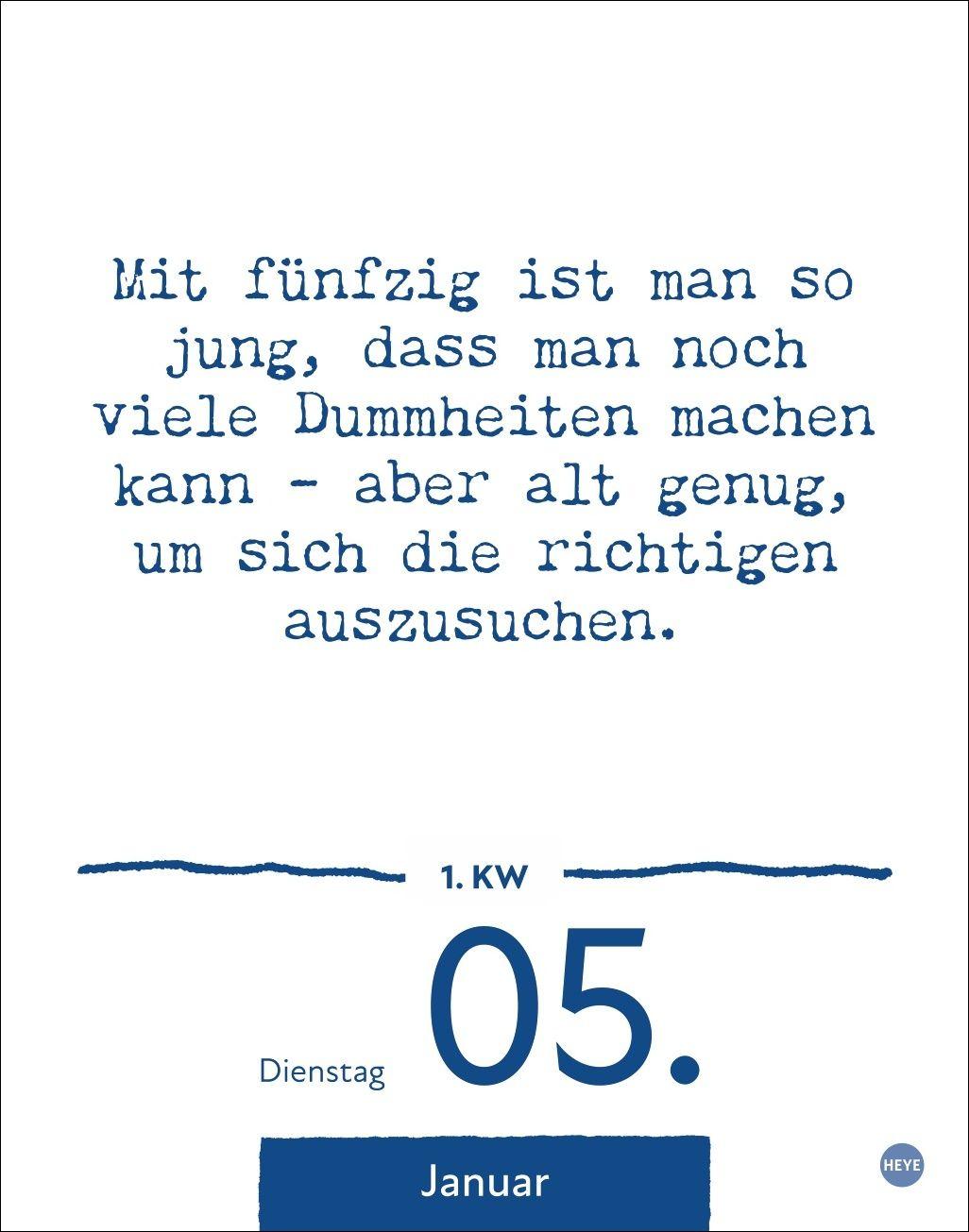 Beispielinhalt (Bild) Dumme Sprüche für jeden Anlass Tagesabreißkalender 2027