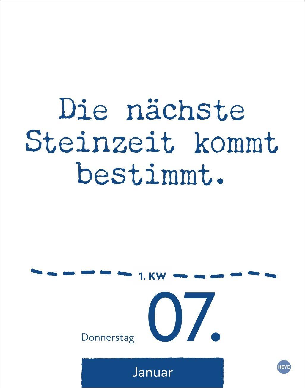 Beispielinhalt (Bild) Dumme Sprüche für jeden Anlass Tagesabreißkalender 2027