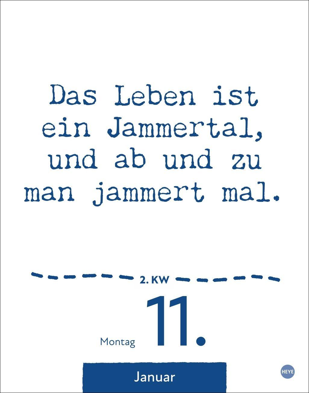 Beispielinhalt (Bild) Dumme Sprüche für jeden Anlass Tagesabreißkalender 2027