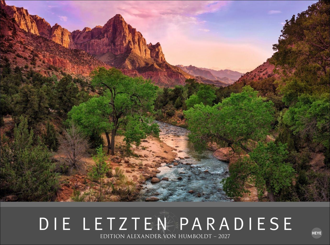 Vorderes Coverbild Die letzten Paradiese - Edition Alexander von Humboldt Kalender 2027