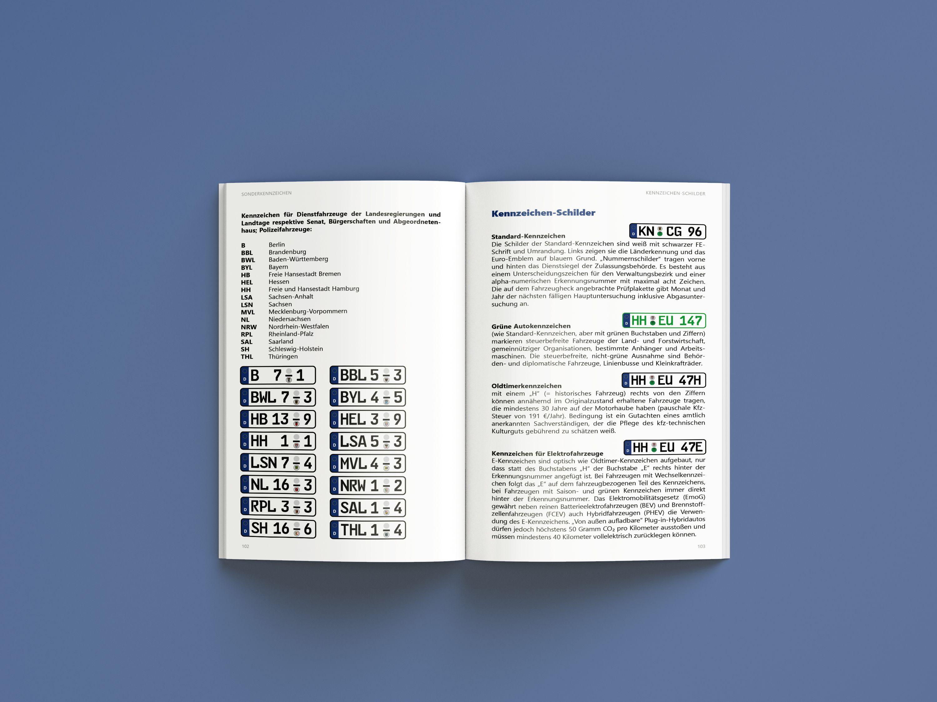 Beispielinhalt (Bild) 5er Pack: Das neue große Autokennzeichenbuch